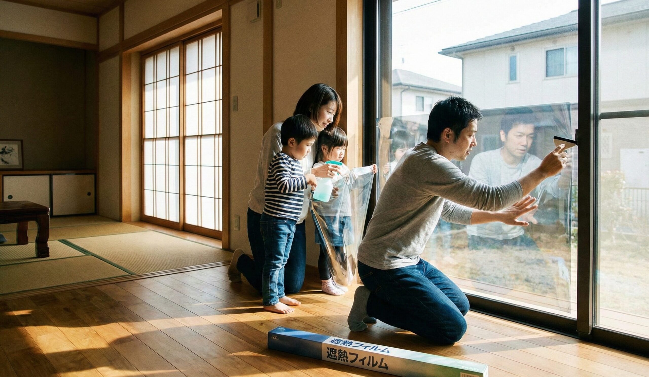 窓に貼るだけで効果絶大！「遮熱フィルム」の選び方と貼り方